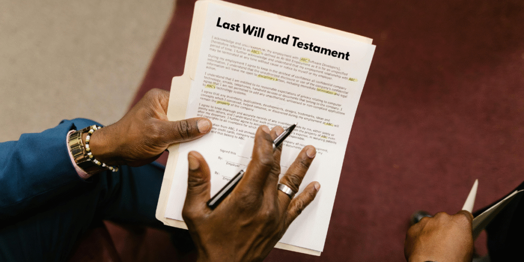 A will and living trust will document 1