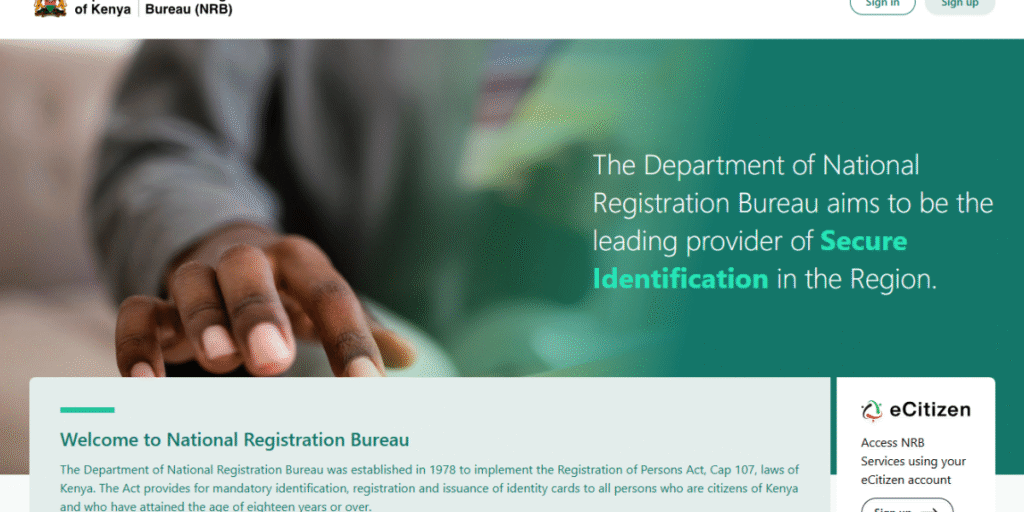 Change your name in Kenya registration bureu