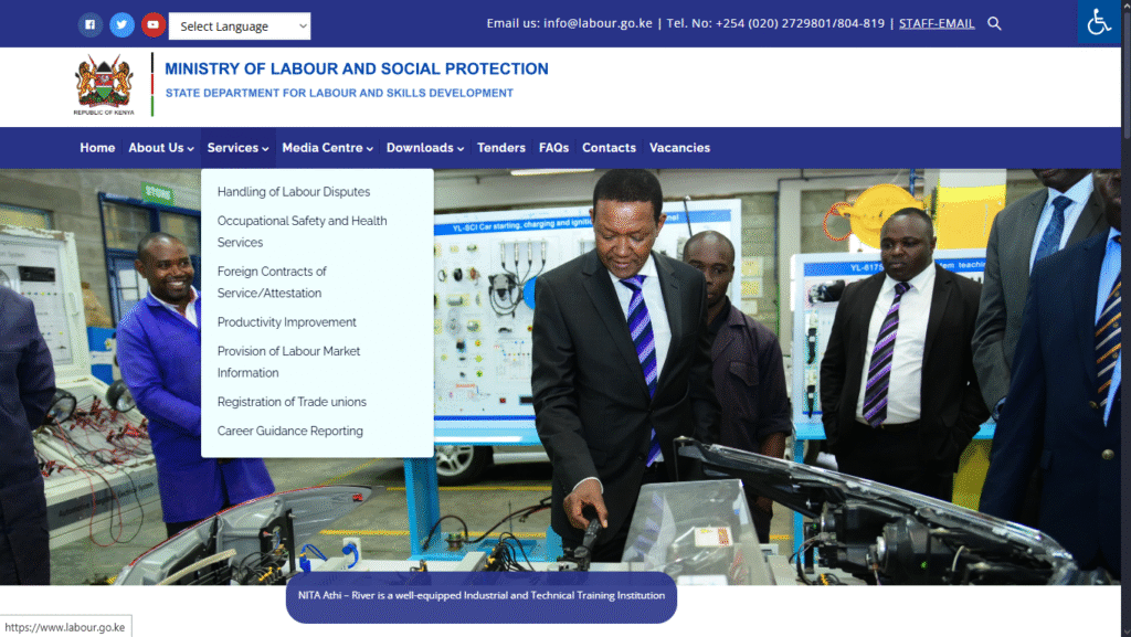 ministry of labour